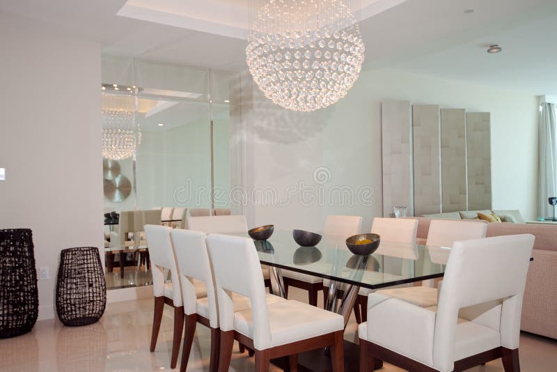 Luxury Dining Room stock images