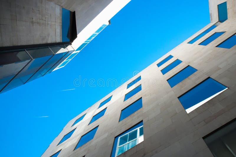 Modern building in Barcelona royalty free stock image