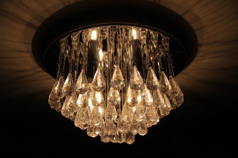 Modern chandelier. Modern designed chandelier in flat stock images