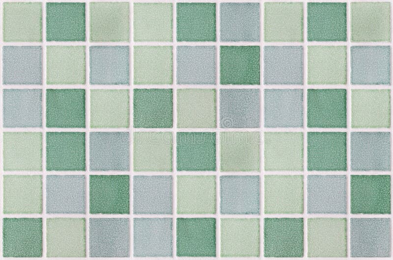 Mosaic marble tiles green square royalty free stock photo