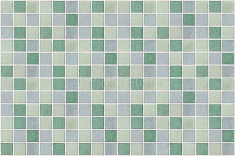Mosaic marble tiles green square stock photography