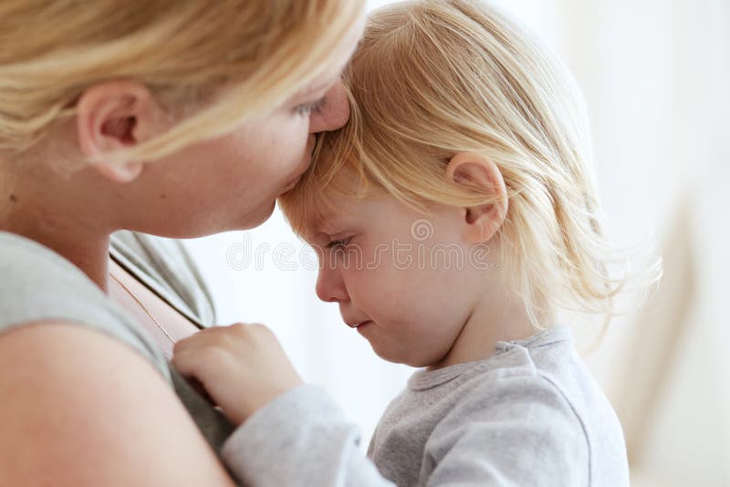 Mother with her child. Portrait of a mother with her 2 years old child stock photography