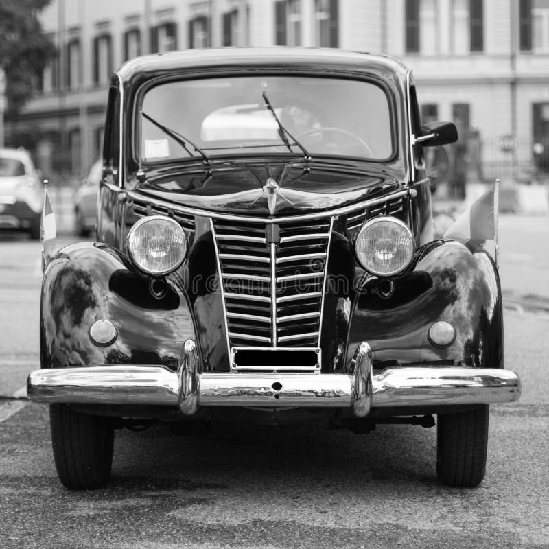Old italian car royalty free stock photo