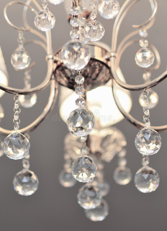 Luxury chandelier. A photo of a chandelier stock image