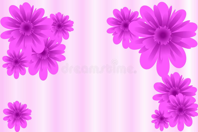 Pink flowers abstraction royalty free illustration