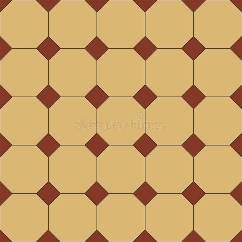 Retro Seamless Pattern of Encaustic classic tiles. Retro Seamless Vector Pattern of Encaustic tiles decorations. Tileable floor mosaic background in classic vector illustration