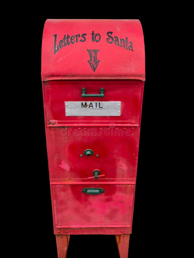 Santa Claus Mail Box for letters to the North Pole stock photo Santa Claus Mail Box for letters to the North Pole stock photo