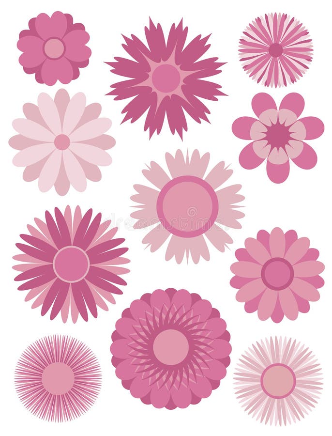 Spring Flowers Abstract Illustration royalty free illustration