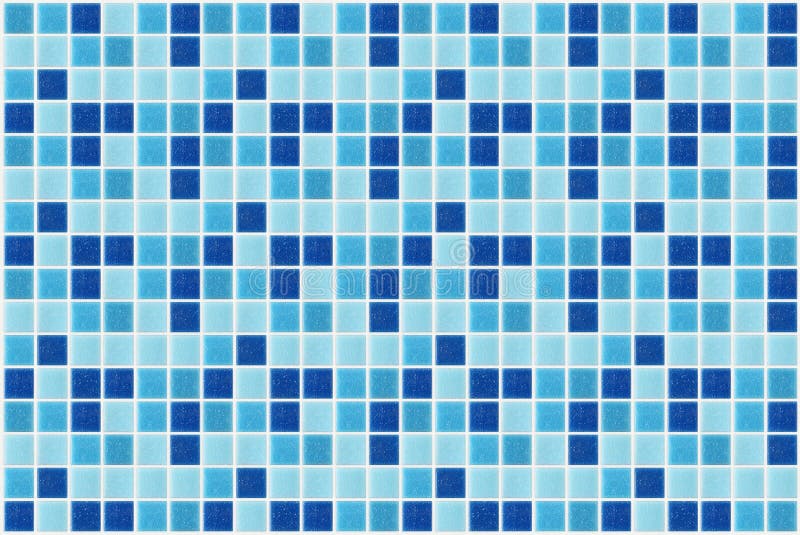 Tile mosaic square blue texture background decorated with glitter stock photo