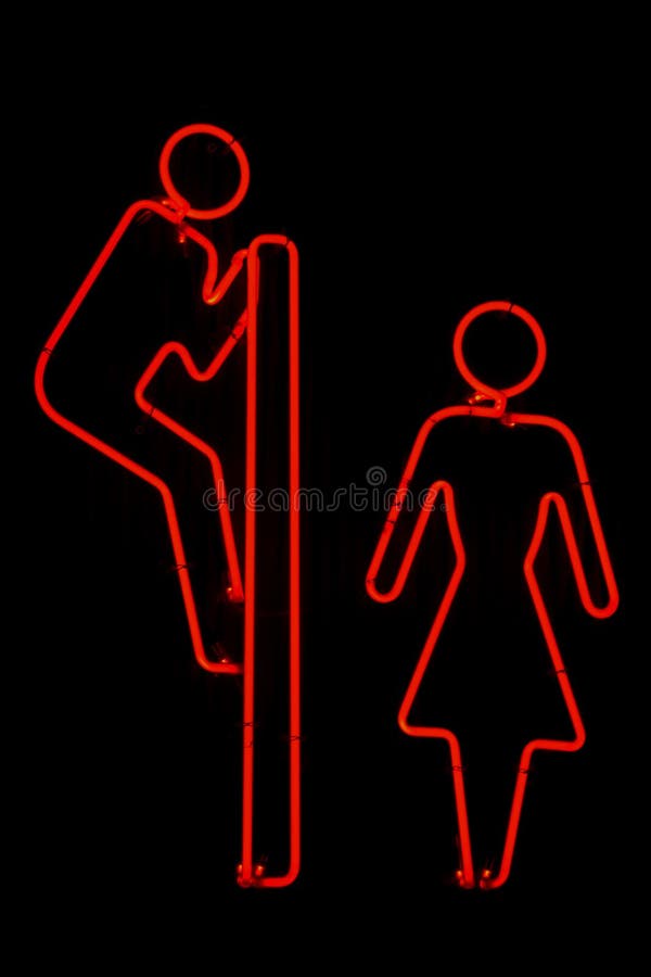 Toilet Sign stock image