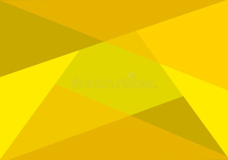 Yellow triangular shapes design for wallpaper stock photography