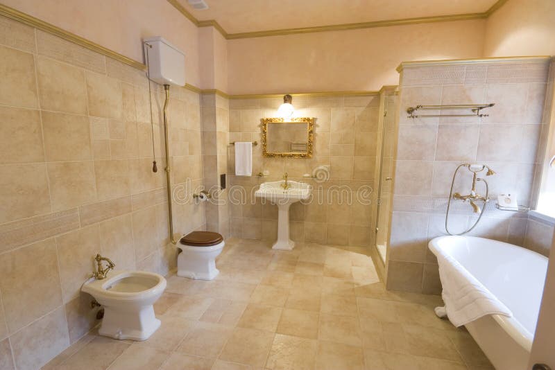 Сomfortable bathroom royalty free stock photography