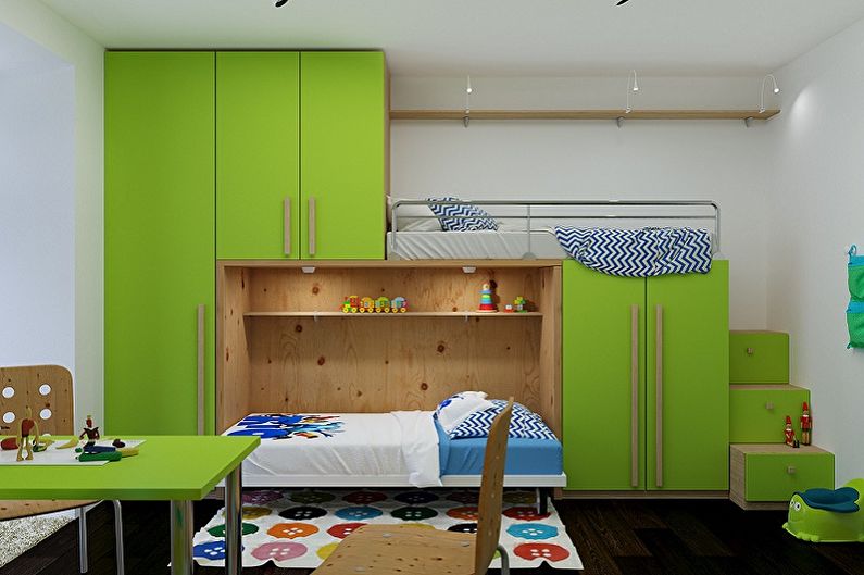 Дизайн детской комнаты для мальчика и девочки - Стиль