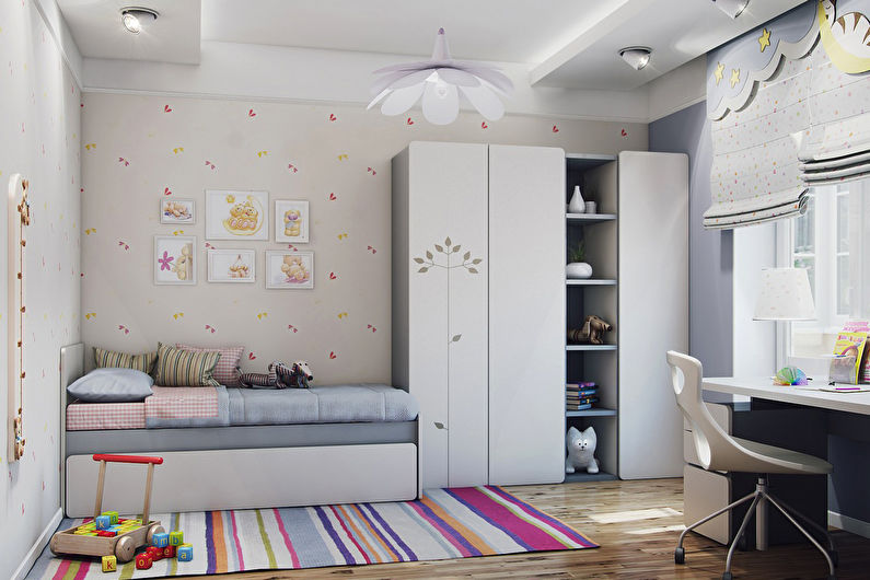 Дизайн детской комнаты для девочки в современном стиле