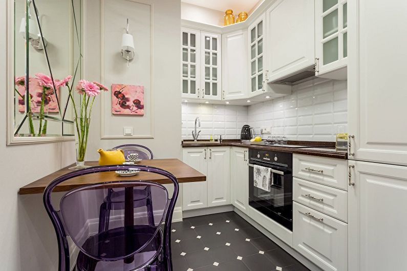 Сиреневый цвет в интерьере кухни - Дизайн фото