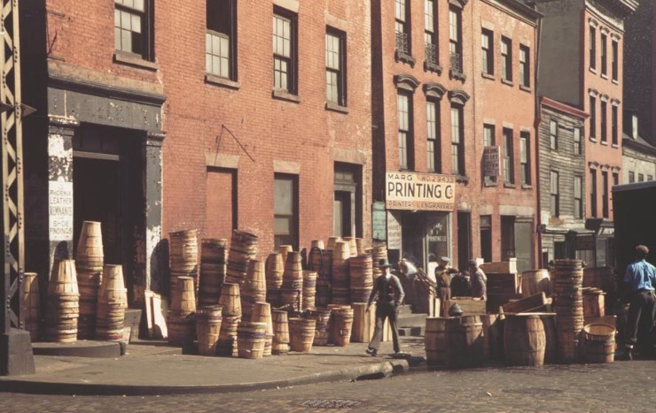 Цветная фотография Нью-Йорк 1942-ой год