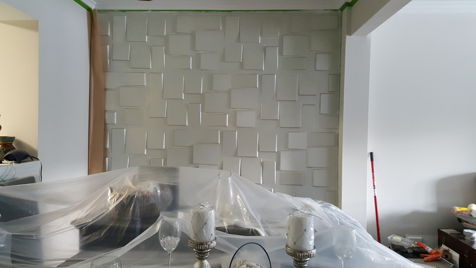 3d wall panel installation