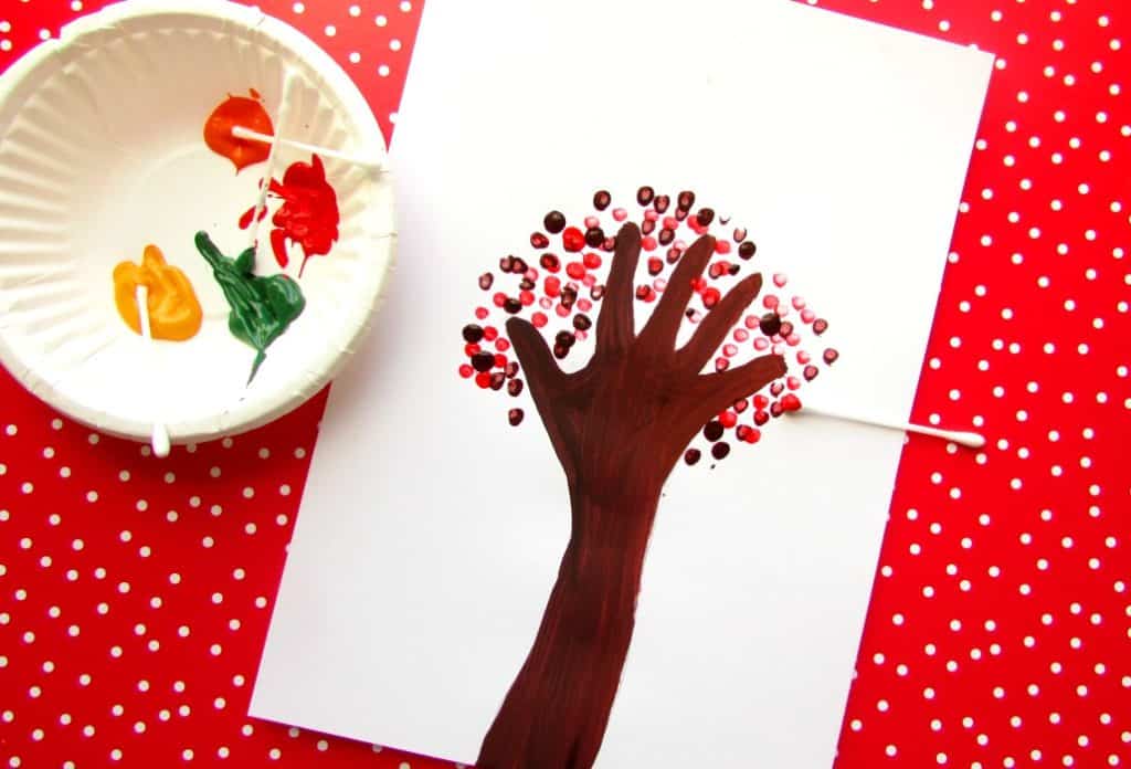 Arty Crafty Kids - Art - Art Ideas for Kids - Autumn Handprint Tree
