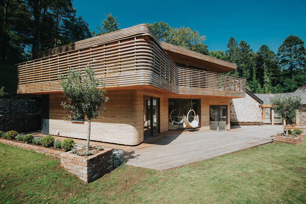 Steam-Bent Wooden House