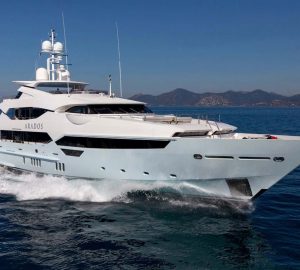 47m motor yacht ARADOS offering 20% off charter vacations in West Mediterranean