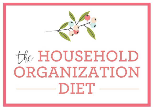 The Household Organization Diet. A year long step-by-step plan to get things organized once and for all!