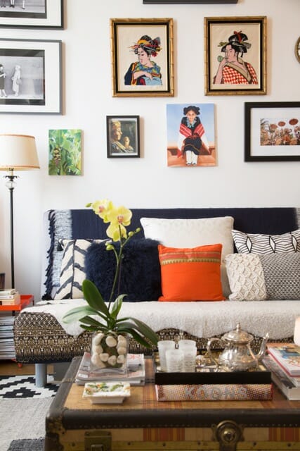 interior design cost - eclectic living room