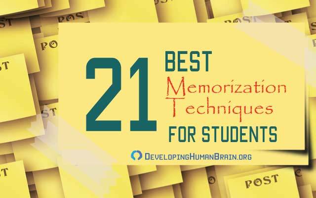 memorization techniques for students