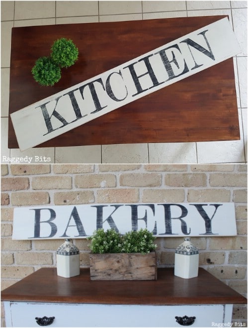 DIY Farmhouse Bakery Sign
