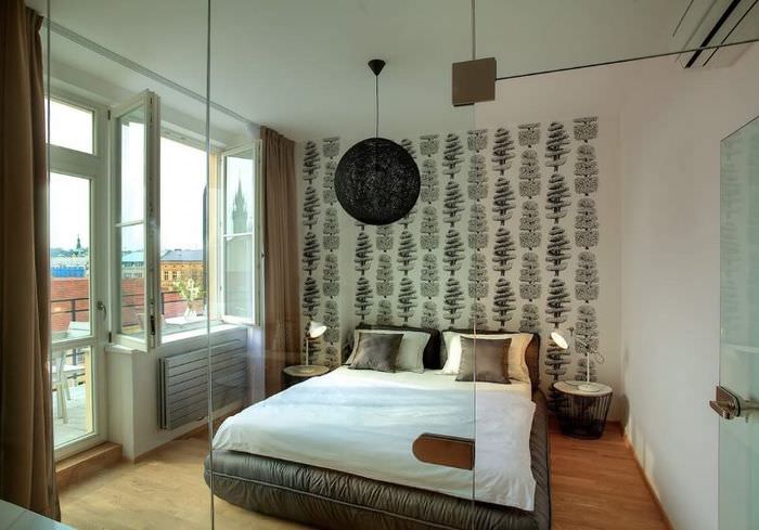 Дизайн спальни в современной трехкомнатной квартире