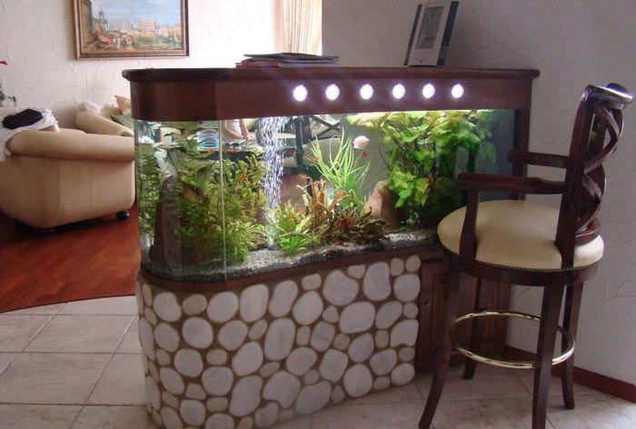 аквариум на подставке