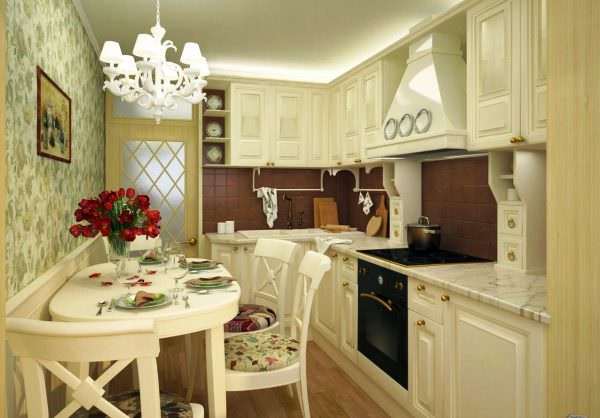 Кухня в классическом стиле всегда выглядит элегантно и ново. 