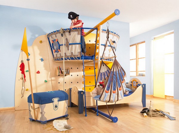 Пиратская детская комната для мальчика фото