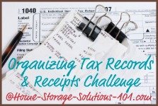 Organize receipts and tax documents challenge