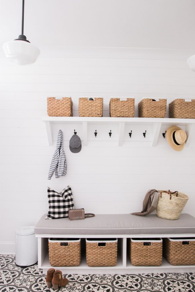 Mudroom ideas for small spaces, laundry rooms, hallways, and more.