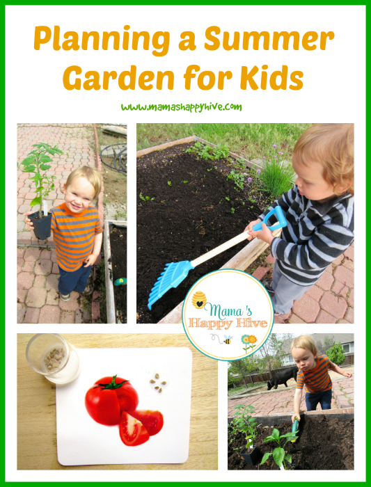 Enjoy activities for planning a summer garden for kids. Also, enjoy 30+ kid friendly summer activities to keep your family entertained all summer long! - www.mamashappyhive.com
