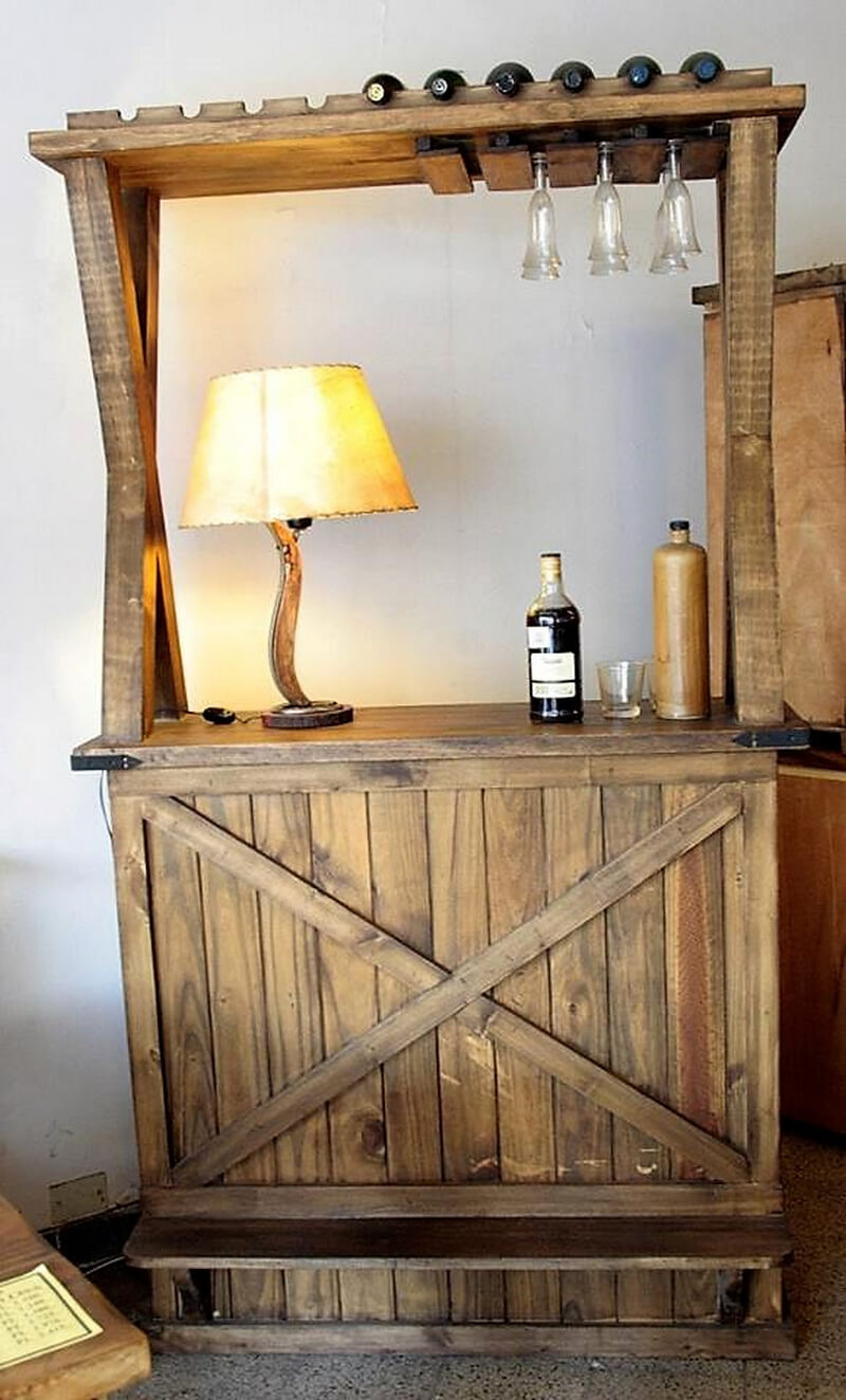 wood pallet bar plan