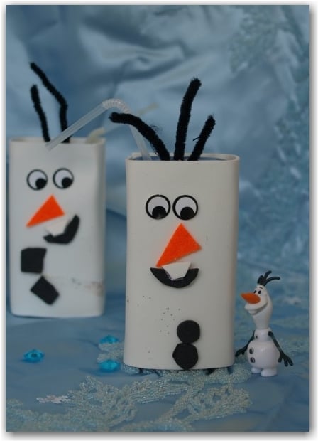 juice carton olaf snowman