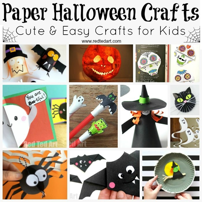 Paper Halloween Crafts - who knew Paper Crafts for Kids could be so much fun?! Paper is incredibly versatile, cheap and above all FUN! Here are some of our favourite Paper Halloween Craft Ideas for Kids. Take peak today, as well as bookmark for later. LOVE.