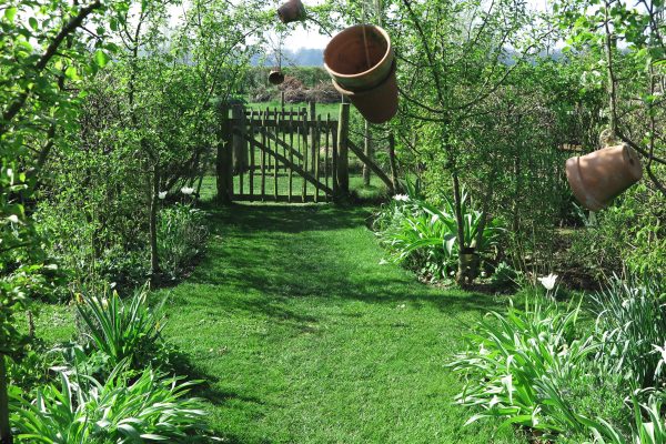 A mown garden path for country chic