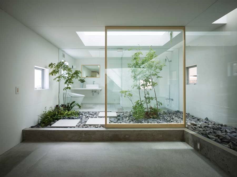 Bathroom interior garden